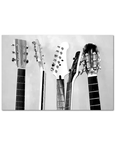 Courtside Market Guitar Head Ii Canvas Wall Art In Multi