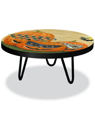Courtside Market Halloween Collection Masquerade Pumpkins Seasonal Table/riser In Multi