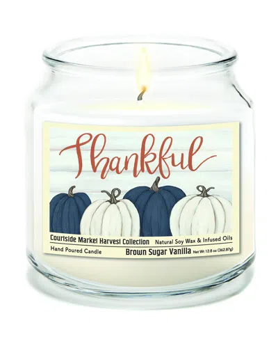 Courtside Market Harvest Collection Thankful Pumpkins Apple Cider Soy Wax Candle In Multi