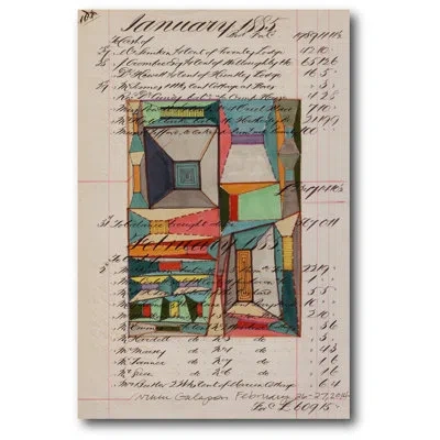 Courtside Market 'journal Sketches Ii' Textual Art Print On Wrapped Canvas