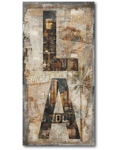 Courtside Market La Vertical Canvas Wall Art In Multi