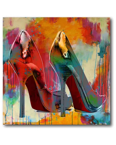 Courtside Market Luscious Heels I Canvas Wall Art In Multi