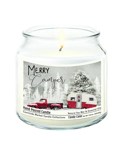 Courtside Market Merry Camper Hand-poured Soy Wax Candle In Multi