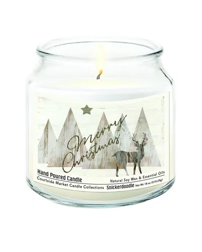 Courtside Market Merry Christmas Deer Candle In Multi