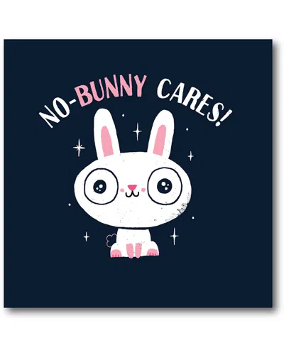 Courtside Market No Bunny Cares Gallery-wrapped Canvas Wall Art In Multi