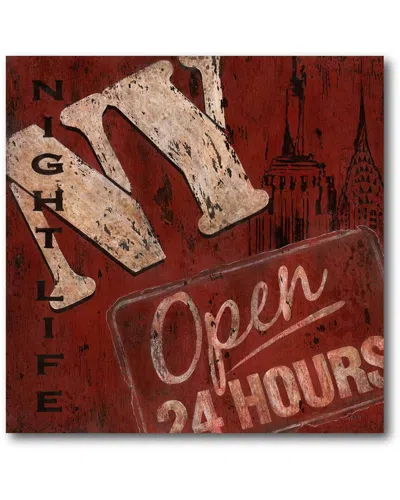 Courtside Market Nyc 24 Canvas Wall Art In Red