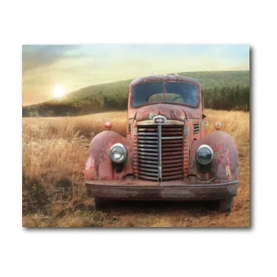 Courtside Market Old Truck Canvas Art In Multi