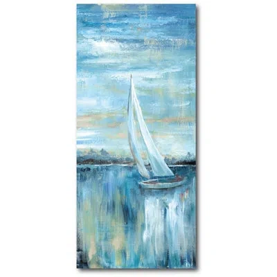 Courtside Market Painting Print On Wrapped Canvas In Blue