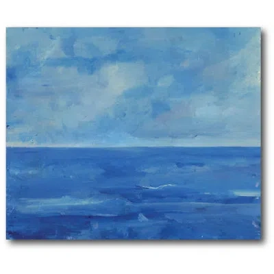 Courtside Market Painting Print On Wrapped Canvas In Blue