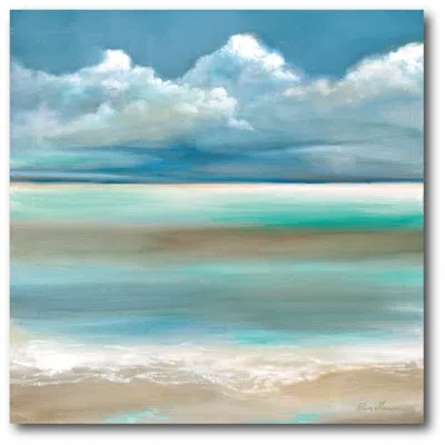 Courtside Market Painting Print On Wrapped Canvas In Blue
