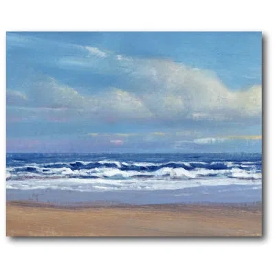 Courtside Market Painting Print On Wrapped Canvas In Blue