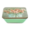 Courtside Market Poppies 3-in-1 20oz Soy Wax With Decorative Art Lid Scented Jar Candle In Green