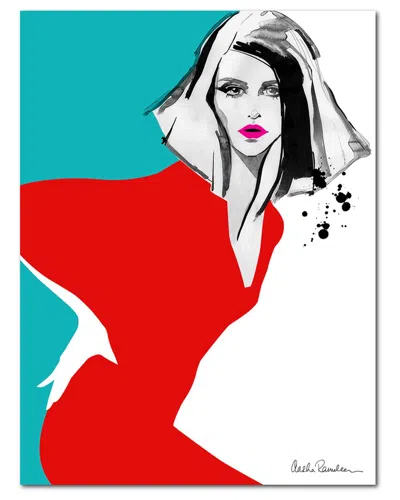 Courtside Market Red Beauty Canvas Wall Art In Multi