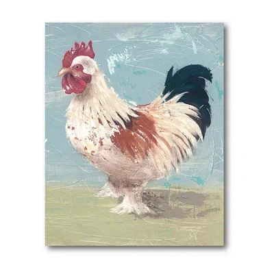 Courtside Market Rooster Canvas Art In Multi