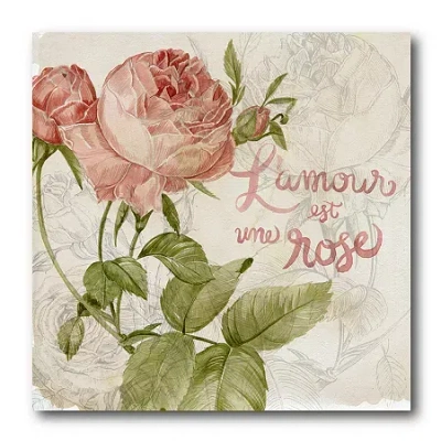 Courtside Market Rose Romance Canvas Art In Multi