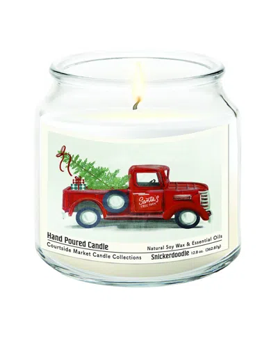 Courtside Market Santa's Tree Farm Hand-poured Soy Wax Candle In Multi