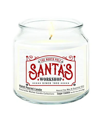 Courtside Market Santa's Workshop Candle In Multi