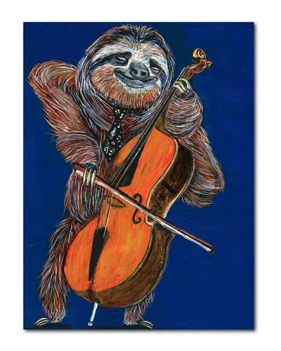 Courtside Market Slow Yo Ma Canvas Wall Art In Animal Print