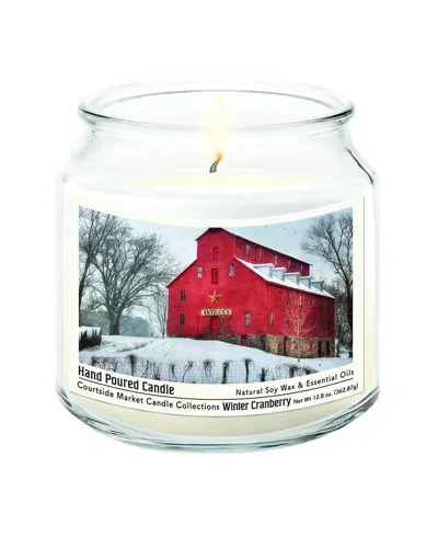 Courtside Market Snow At The Farm Hand-poured Soy Wax Candle In Multi