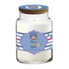 Courtside Market Strawberry Shortcake 26 oz Blueberry Muffin Striped Scented Jar Candle In Blue