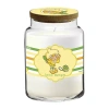 Courtside Market Strawberry Shortcake 26 oz Lemon Meringue Striped Scented Jar Candle In Yellow