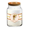 Courtside Market Strawberry Shortcake 26 oz Orange Blossom Striped Scented Jar Candle In Orange