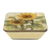 Courtside Market Summer Sunflowers 3-in-1 20oz Soy Wax With Decorative Art Lid Scented Jar Candle In Yellow