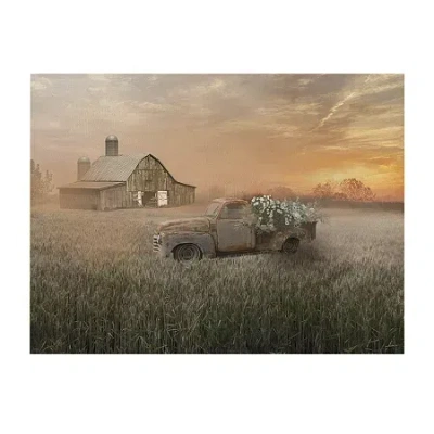 Courtside Market Sunset Farm 30x40 Canvas Art In Multi