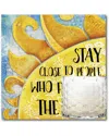 COURTSIDE MARKET COURTSIDE MARKET THE SUN 13.5OZ SOY 3-WICK CANDLE WITH 8X8IN ARTBOARD
