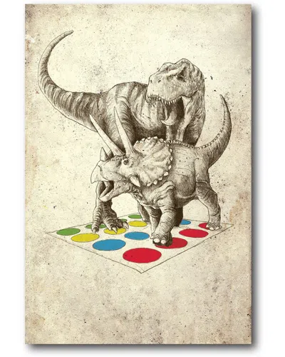 Courtside Market The Ulitmate Battle Canvas Wall Art In Animal Print