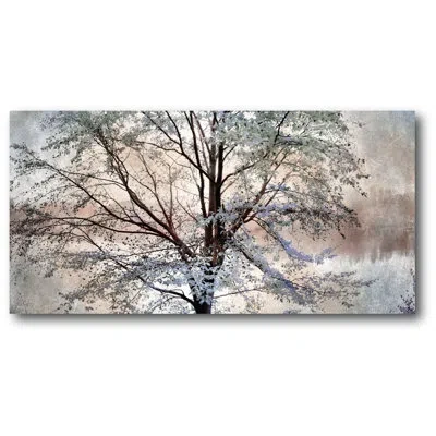 Courtside Market 'trees' Graphic Art On Wrapped Canvas In Brown;white