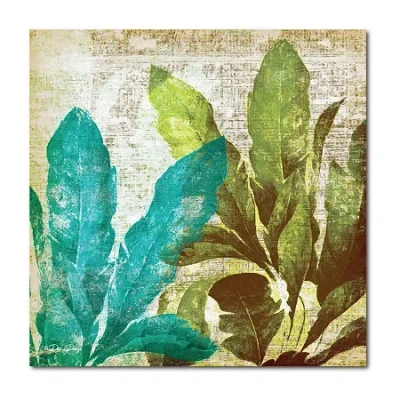 Courtside Market Tropical Leaves Canvas Art In Multi