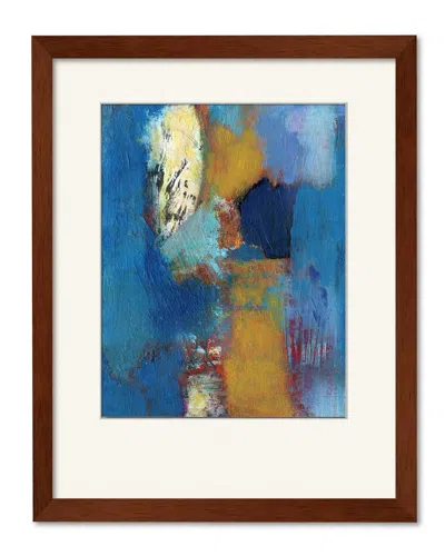 Courtside Market Wall Decor Abstract Blue & Tan Gallery Collection Framed Art