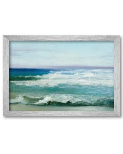 Courtside Market Wall Decor Azure Ocean Gallery Framed Stretched Canvas Wall Art In Multi