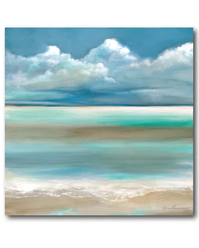Courtside Market Wall Decor Coastal Horizon I Gallery-wrapped Canvas Wall Art In Multi