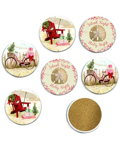 Courtside Market Wall Decor Courtside Market 6pc Ceramic Coaster Set In Multi