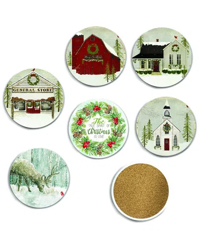 Courtside Market Wall Decor Courtside Market 6pc Ceramic Coaster Set In Multi