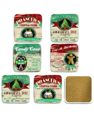 Courtside Market Wall Decor Courtside Market 6pc Ceramic Coaster Set In Multi