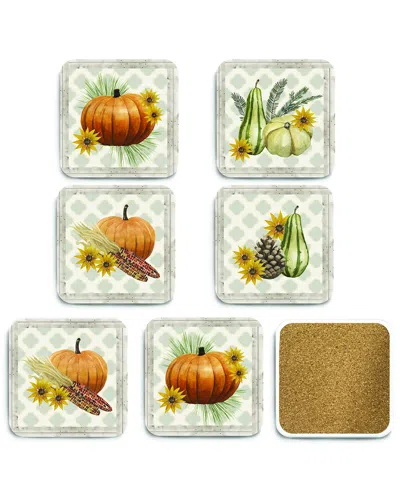 Courtside Market Wall Decor Courtside Market 6pc Ceramic Coaster Set In Multi