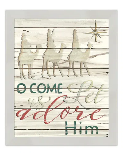 Courtside Market Wall Decor Courtside Market Come & Adore Him Framed Art In Multicolor