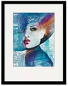 Courtside Market Wall Decor Courtside Market Girl In Blue Framed & Matted Giclee Wall Art