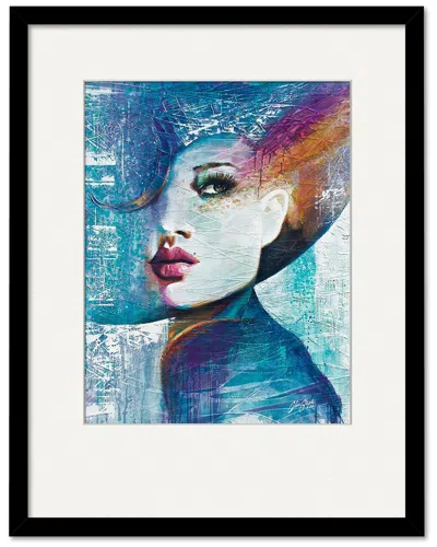 Courtside Market Wall Decor Courtside Market Girl In Blue Framed & Matted Giclee Wall Art In Multi