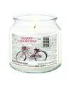 Courtside Market Wall Decor Courtside Market Merry Christmas Hand-poured Soy Wax Candle In Multi