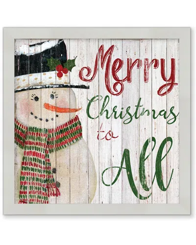 Courtside Market Wall Decor Courtside Market Merry Snowman Framed Art In Multicolor