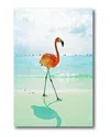 Courtside Market Wall Decor Flamingo On The Beach Gallery-wrapped Canvas Wall Art
