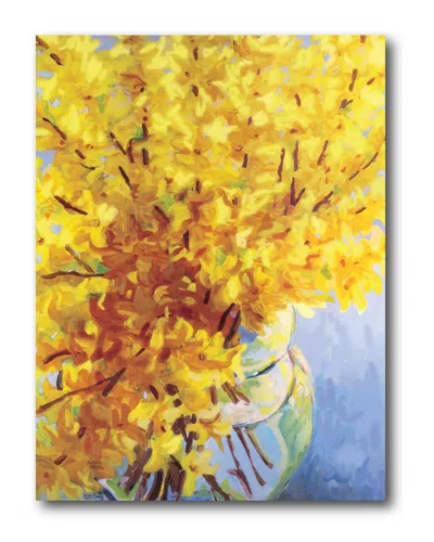 Courtside Market Wall Decor Fresh Yellow Vase Canvas Wall Art