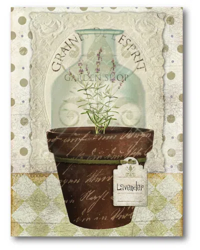 Courtside Market Wall Decor Herbpot Lavendar Artwork