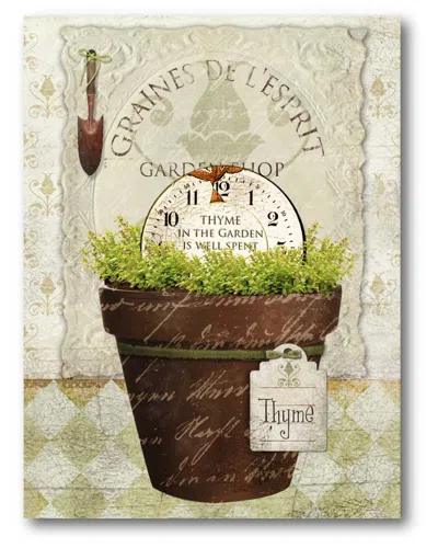 Courtside Market Wall Decor Herbpot Thyme