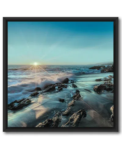 Courtside Market Wall Decor Laguna Light Gallery Framed Stretched Canvas Wall Art