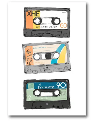 Courtside Market Wall Decor Mix Tape Viii Canvas Wall Art In Multi